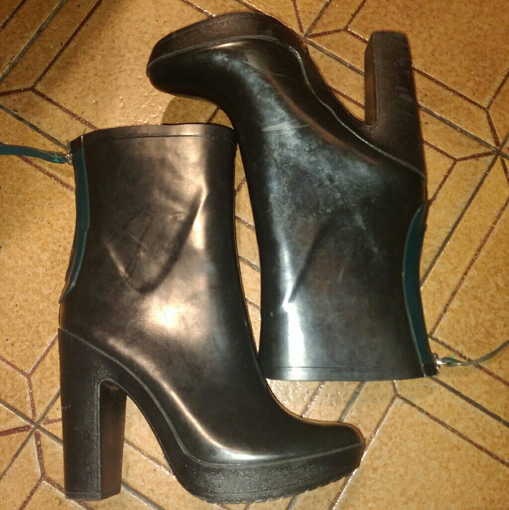 *Zara* rainboots with a heel
